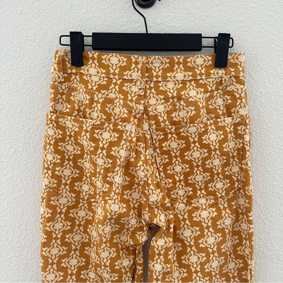 Zara Yellow Pattern Pants Trousers Fun Trendy size 2 - Picture 5 of 8